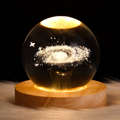 Luminous Starry Sky Crystal Ball Night Lamp: A Cosmic Ambience Gift