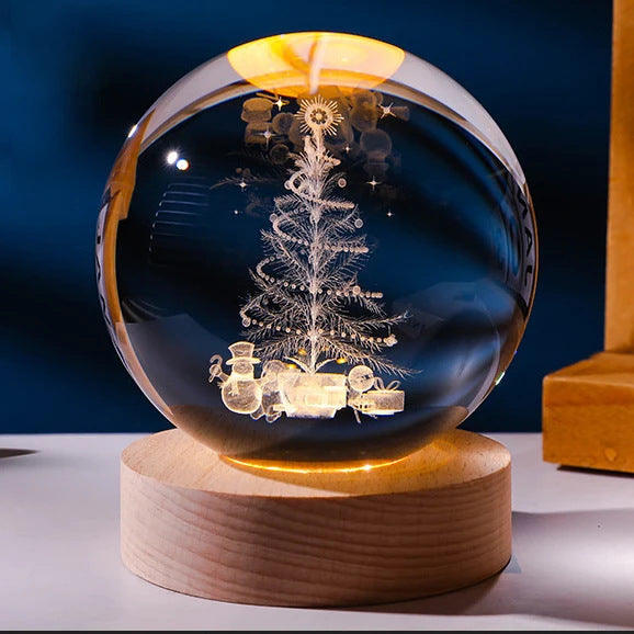 Luminous Starry Sky Crystal Ball Night Lamp: A Cosmic Ambience Gift