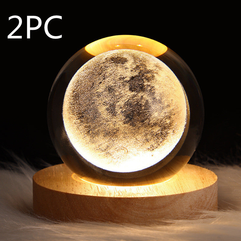 Luminous Starry Sky Crystal Ball Night Lamp: A Cosmic Ambience Gift