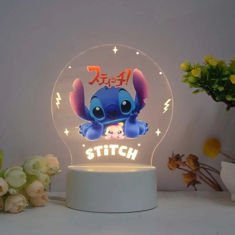 Disney Lilo & Stitch Night Light - Creative Bedroom Decor & Gift