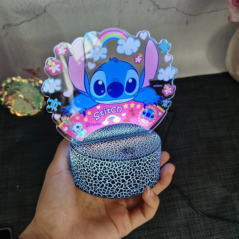 ✨ Adorable 3D Stitch Night Light – 16 Colors for Magical Nights! 🎁 Perfect New Year Gift for Kids! ✨