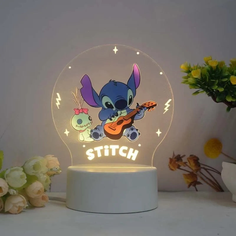 Disney Lilo & Stitch Night Light - Creative Bedroom Decor & Gift