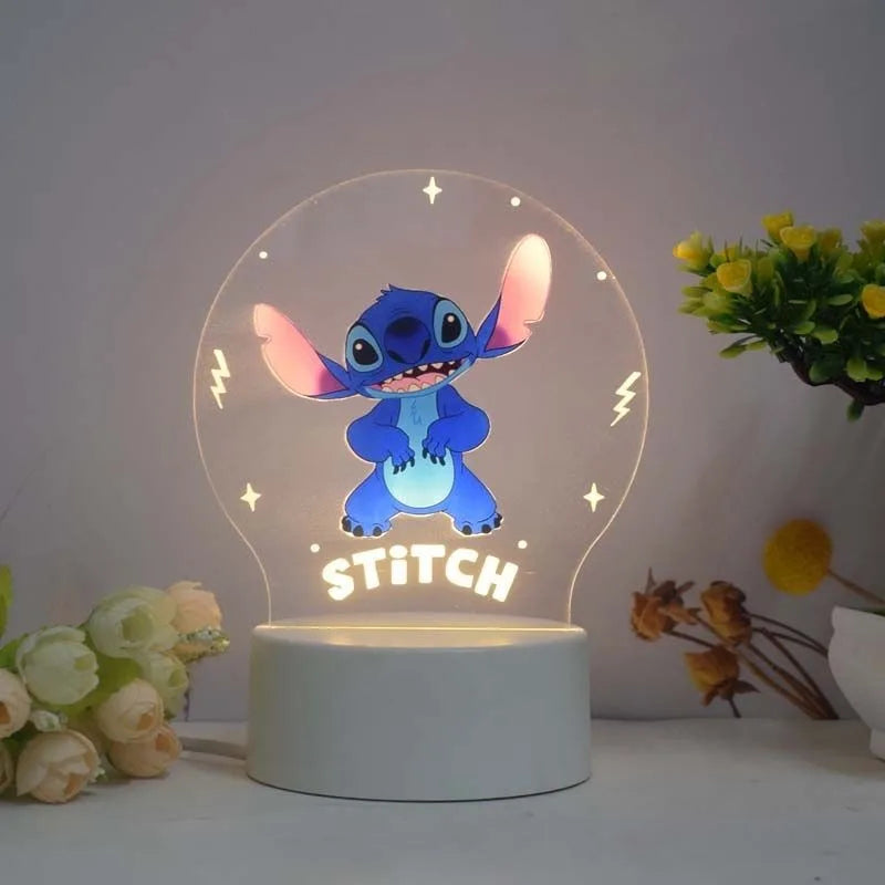 Disney Lilo & Stitch Night Light - Creative Bedroom Decor & Gift