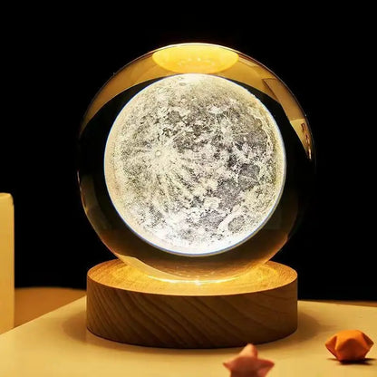 Luminous Starry Sky Crystal Ball Night Lamp: A Cosmic Ambience Gift