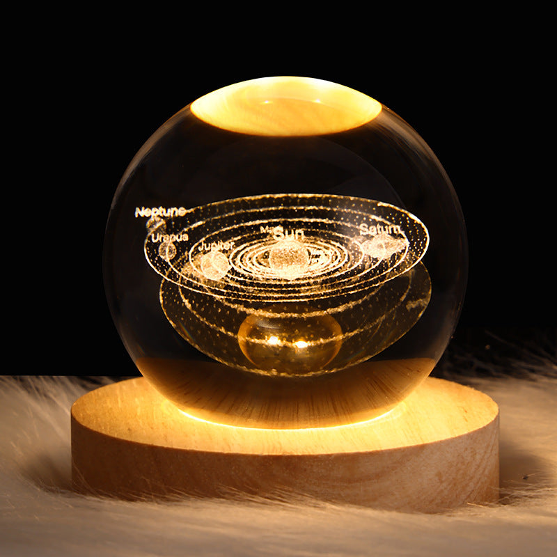 Luminous Starry Sky Crystal Ball Night Lamp: A Cosmic Ambience Gift