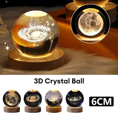 Luminous Starry Sky Crystal Ball Night Lamp: A Cosmic Ambience Gift