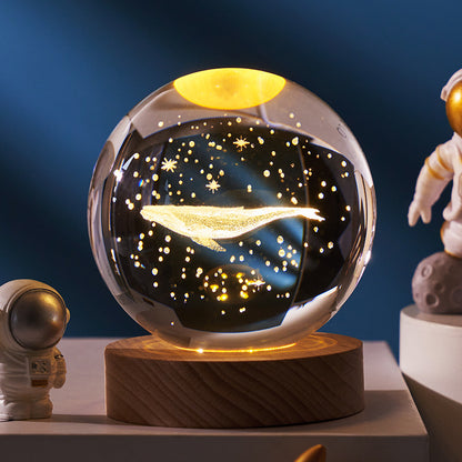 Luminous Starry Sky Crystal Ball Night Lamp: A Cosmic Ambience Gift