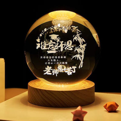 Luminous Starry Sky Crystal Ball Night Lamp: A Cosmic Ambience Gift