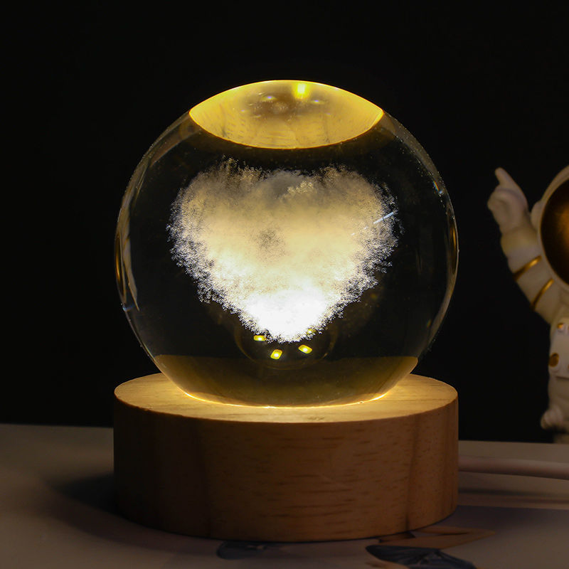 Luminous Starry Sky Crystal Ball Night Lamp: A Cosmic Ambience Gift