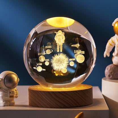 Luminous Starry Sky Crystal Ball Night Lamp: A Cosmic Ambience Gift