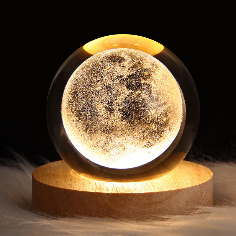 Luminous Starry Sky Crystal Ball Night Lamp: A Cosmic Ambience Gift