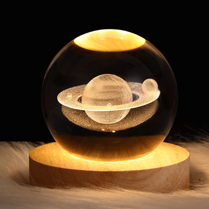 Luminous Starry Sky Crystal Ball Night Lamp: A Cosmic Ambience Gift