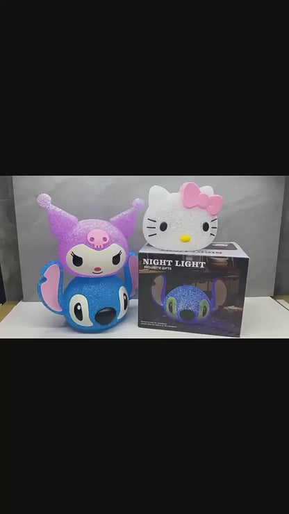 🌟 Disney Stitch 3D Projection Night Light – The Perfect Gift for Kids! 🌟