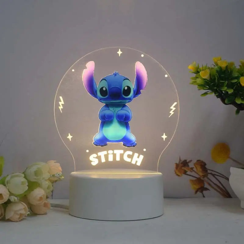 Disney Lilo & Stitch Night Light - Creative Bedroom Decor & Gift