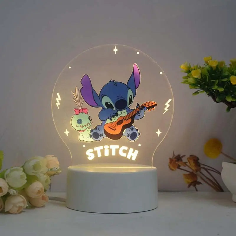 Disney Lilo & Stitch Night Light - Creative Bedroom Decor & Gift